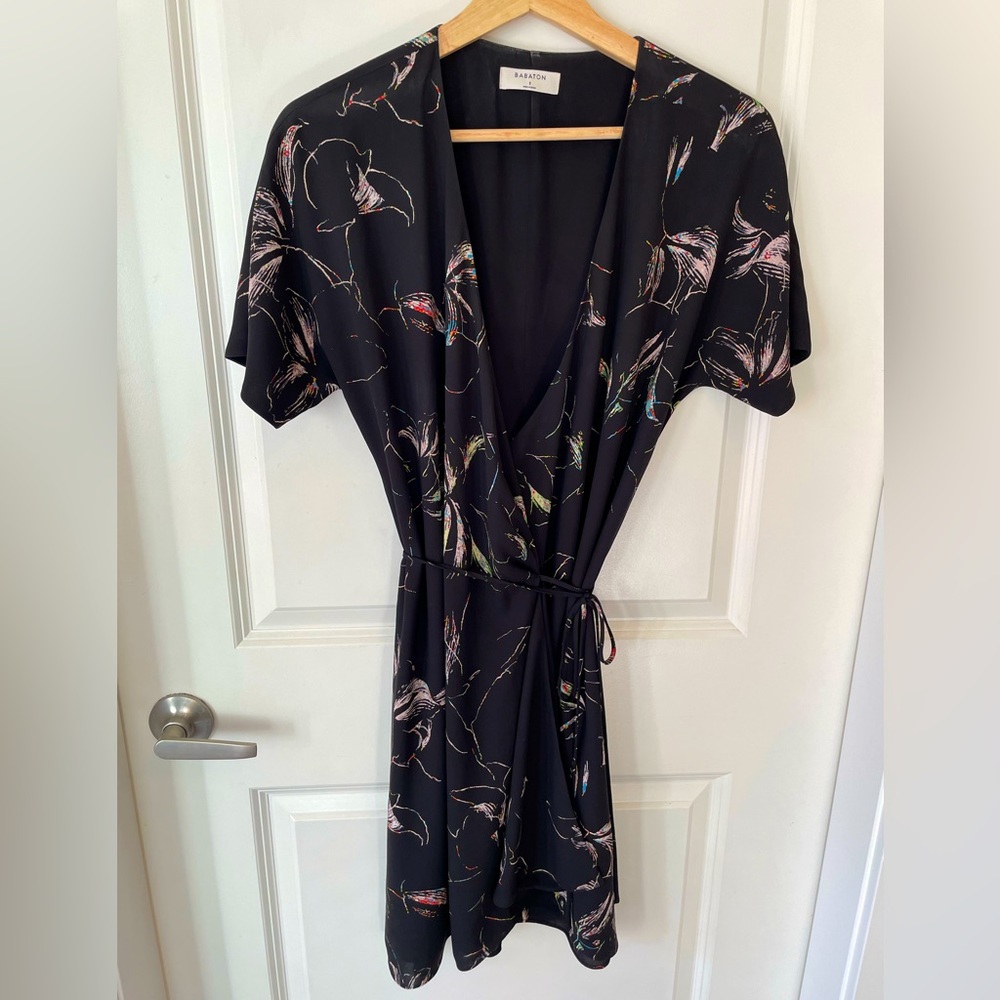 Babaton by Aritzia | Wallace dress | Printed, wrap dress | Drapes beautifully
